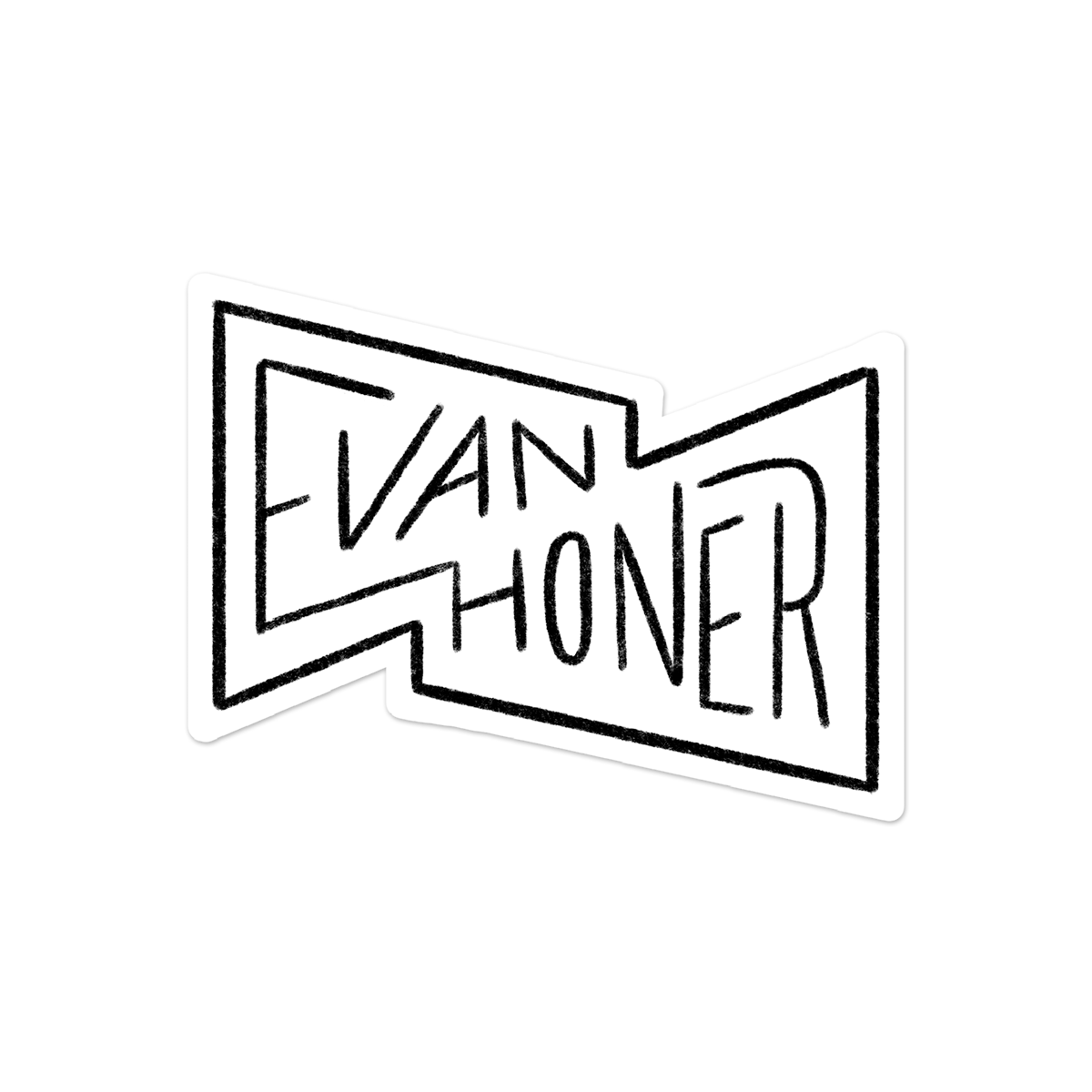 Evan Honer "Name" Sticker